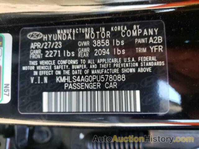 HYUNDAI ELANTRA SEL, KMHLS4AG0PU578088