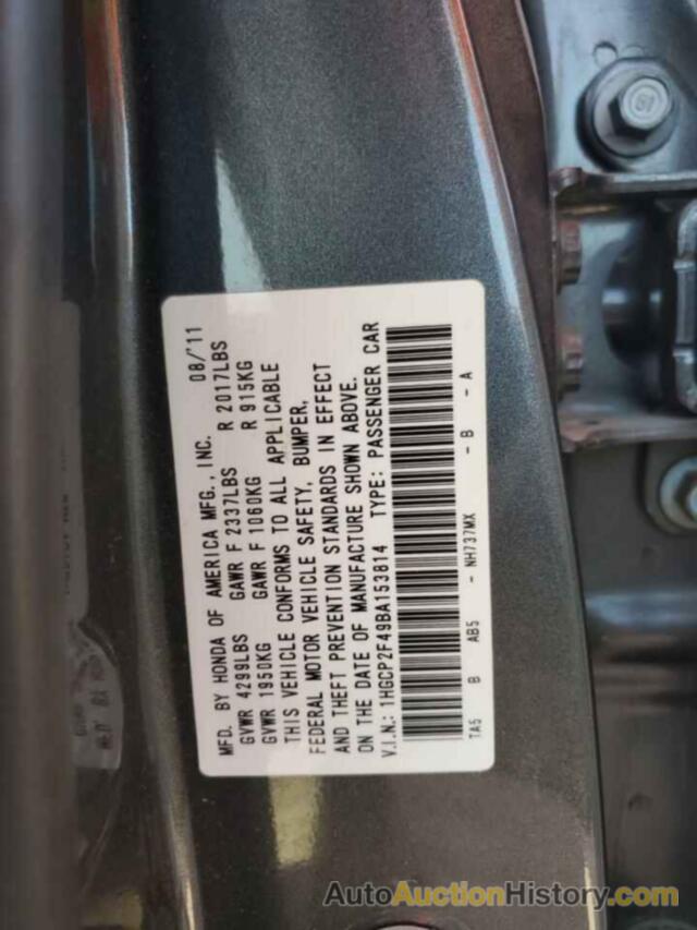 HONDA ACCORD LXP, 1HGCP2F49BA153814