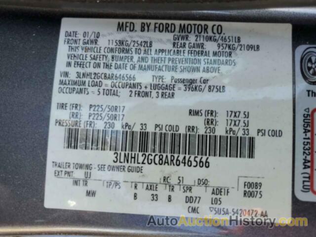 LINCOLN MKZ, 3LNHL2GC8AR646566