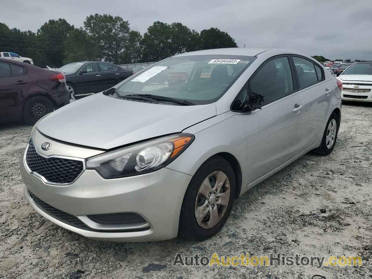 2016 KIA FORTE LX, KNAFK4A66G5550232