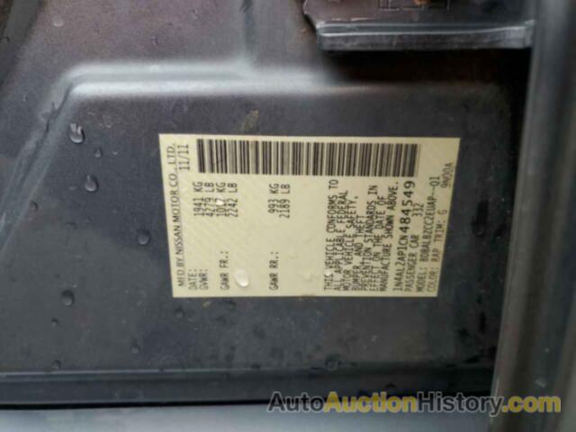 NISSAN ALTIMA BASE, 1N4AL2AP1CN484549