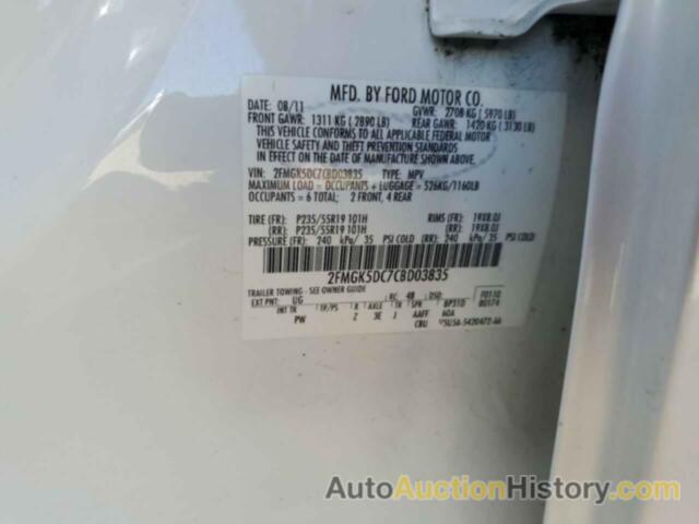 FORD FLEX LIMITED, 2FMGK5DC7CBD03835