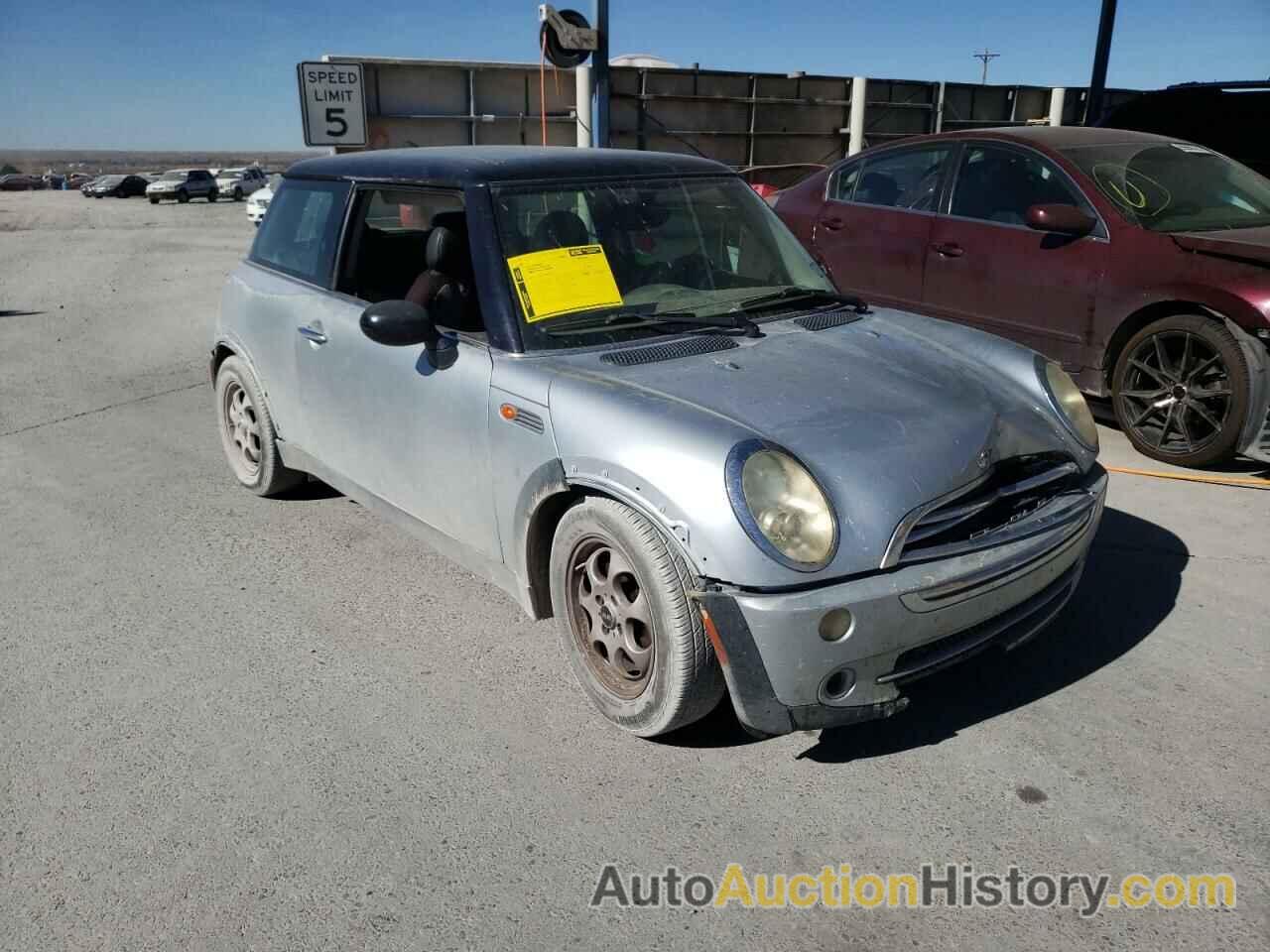 2005 MINI COOPER, WMWRC33505TC59729