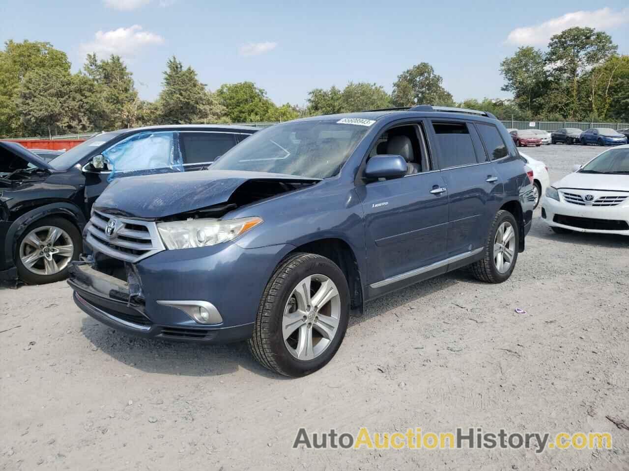 2013 TOYOTA HIGHLANDER LIMITED, 5TDDK3EH2DS188132