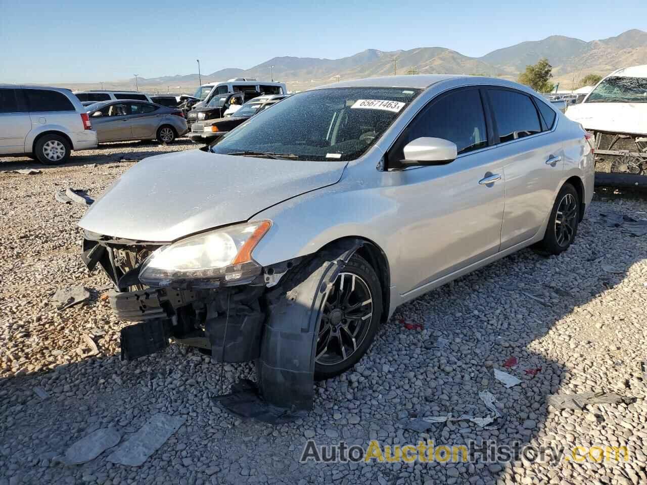 2013 NISSAN SENTRA S, 1N4AB7AP1DN909088