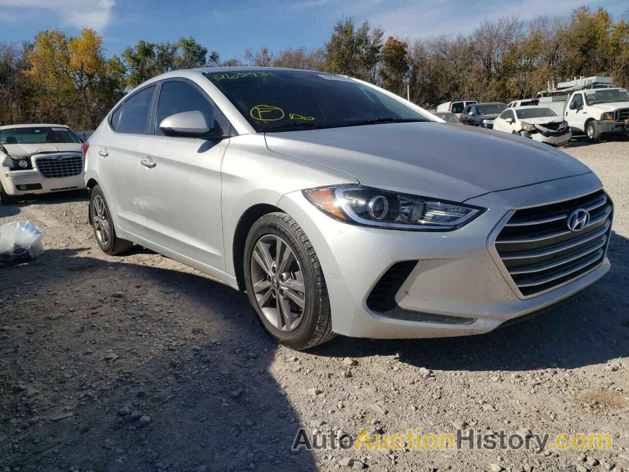 2018 HYUNDAI ELANTRA SEL, 5NPD84LF3JH263931