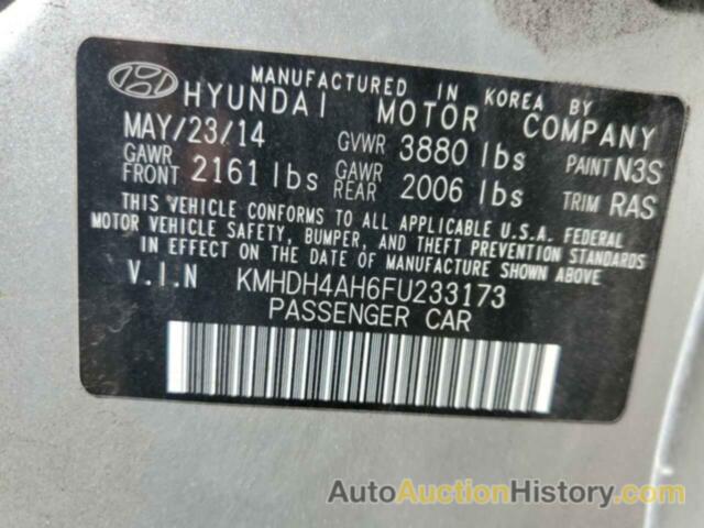 HYUNDAI ELANTRA SE, KMHDH4AH6FU233173