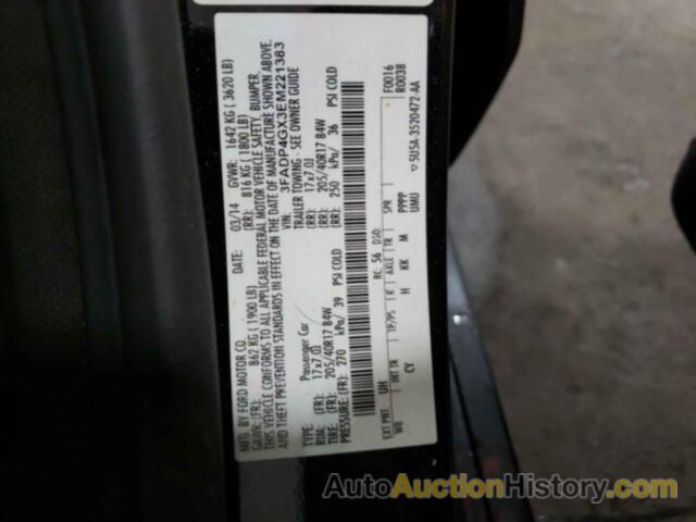 FORD FIESTA ST, 3FADP4GX3EM221383