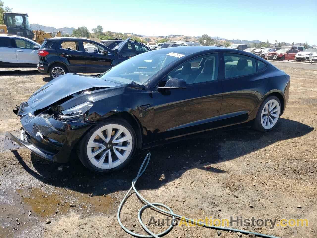 2022 TESLA MODEL 3, 5YJ3E1EA1NF287153