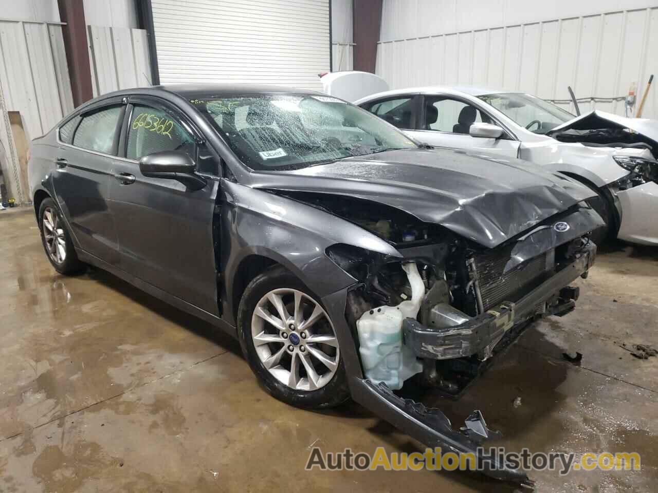 2017 FORD FUSION SE, 3FA6P0H72HR106877