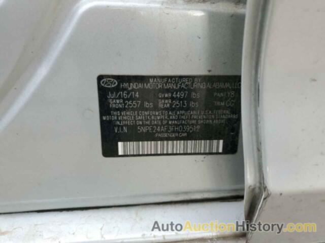 HYUNDAI SONATA SE, 5NPE24AF3FH039512