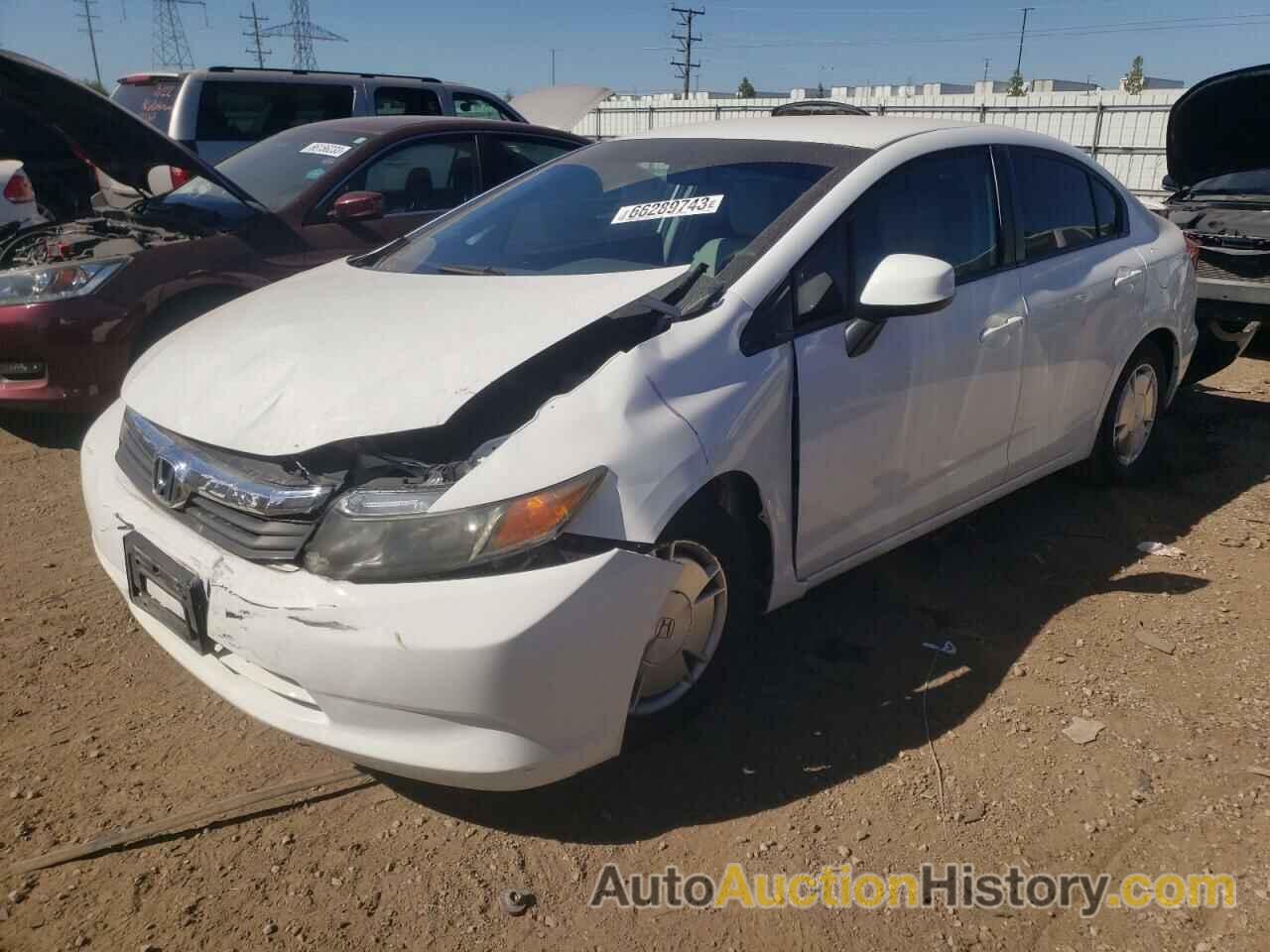 2012 HONDA CIVIC HF, 2HGFB2F66CH556522