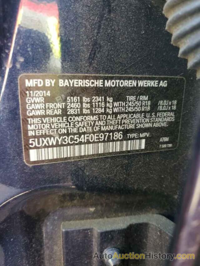 BMW X3 XDRIVE28D, 5UXWY3C54F0E97186