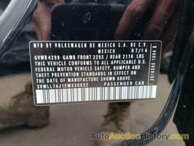 VOLKSWAGEN JETTA TDI, 3VWLL7AJ1EM330932