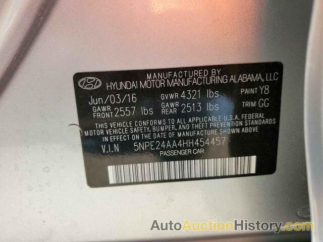 HYUNDAI SONATA ECO, 5NPE24AA4HH454457