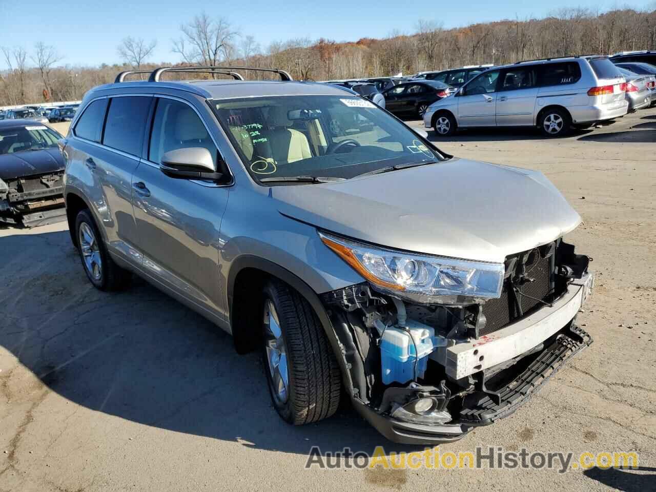 2015 TOYOTA HIGHLANDER LIMITED, 5TDDKRFH3FS126789