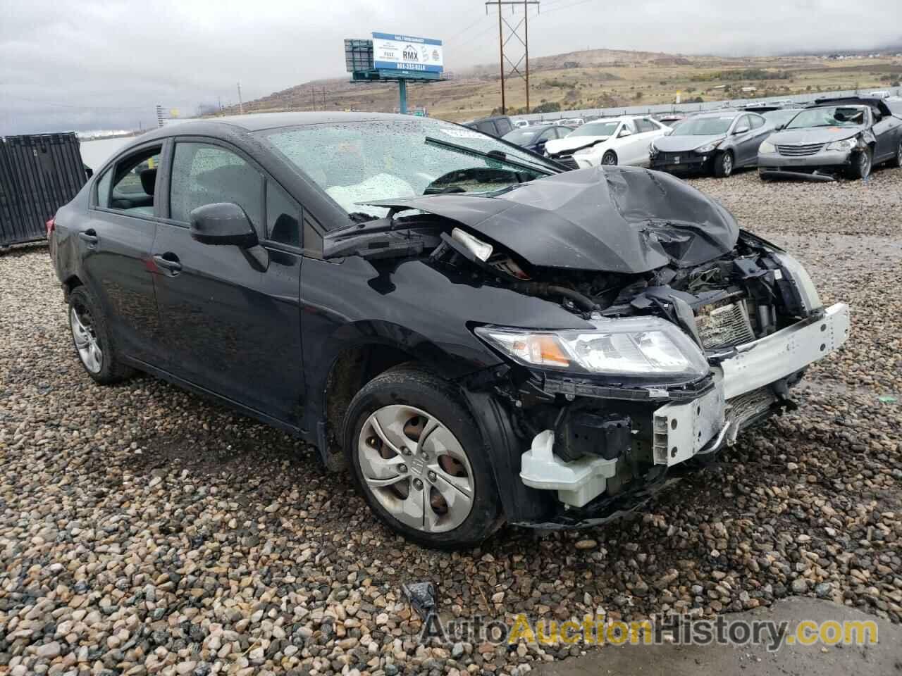 2013 HONDA CIVIC LX, 19XFB2F50DE001696