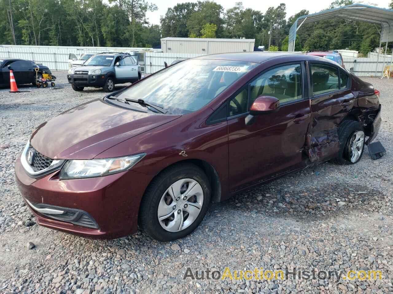 2013 HONDA CIVIC LX, 19XFB2F57DE029480