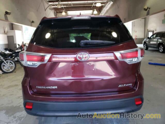 TOYOTA HIGHLANDER XLE, 5TDJKRFH7GS314722