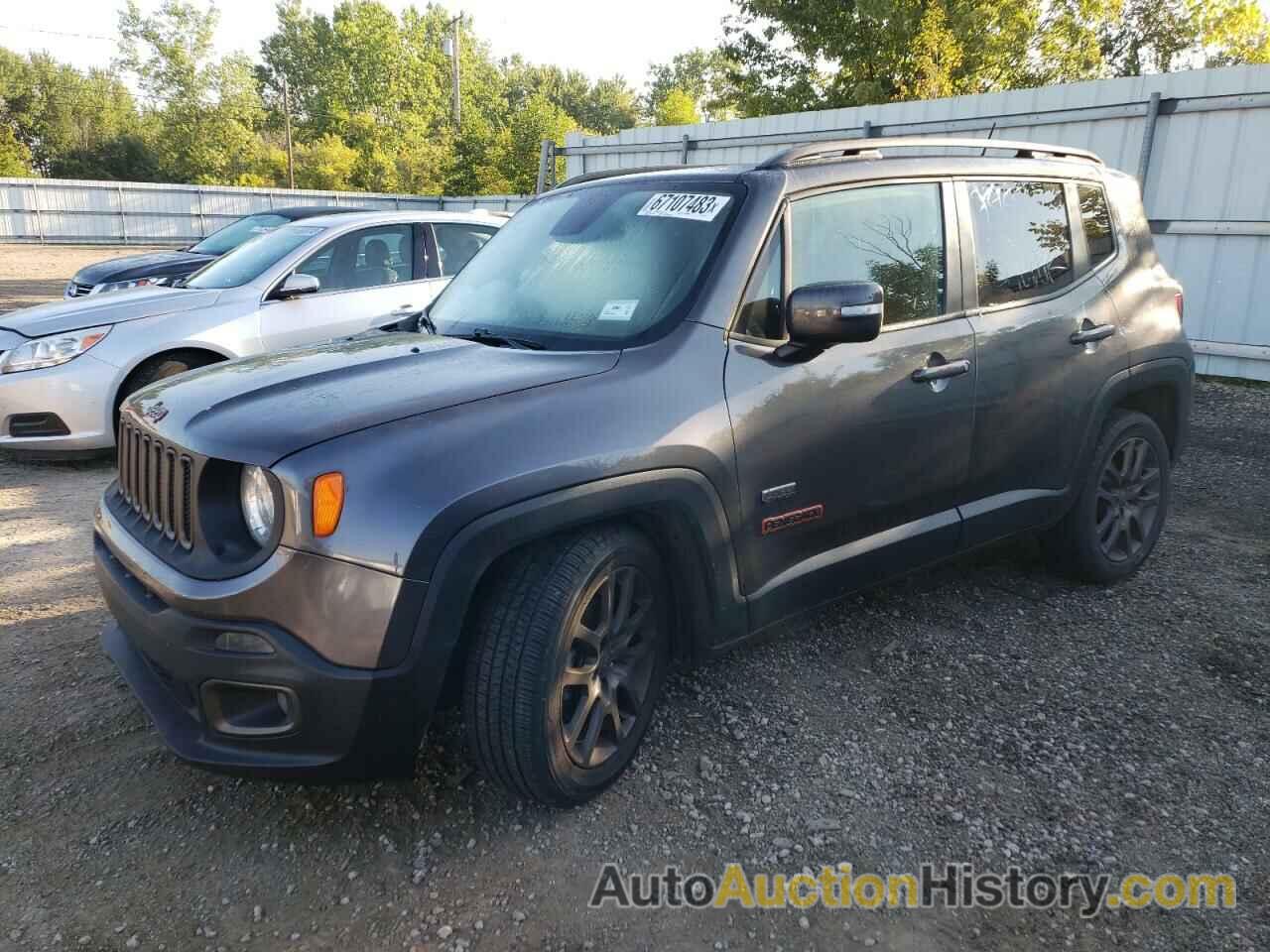 2016 JEEP RENEGADE LATITUDE, ZACCJABT5GPE31574