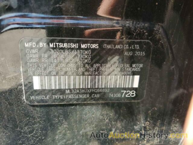 MITSUBISHI MIRAGE DE, ML32A3HJXFH054892