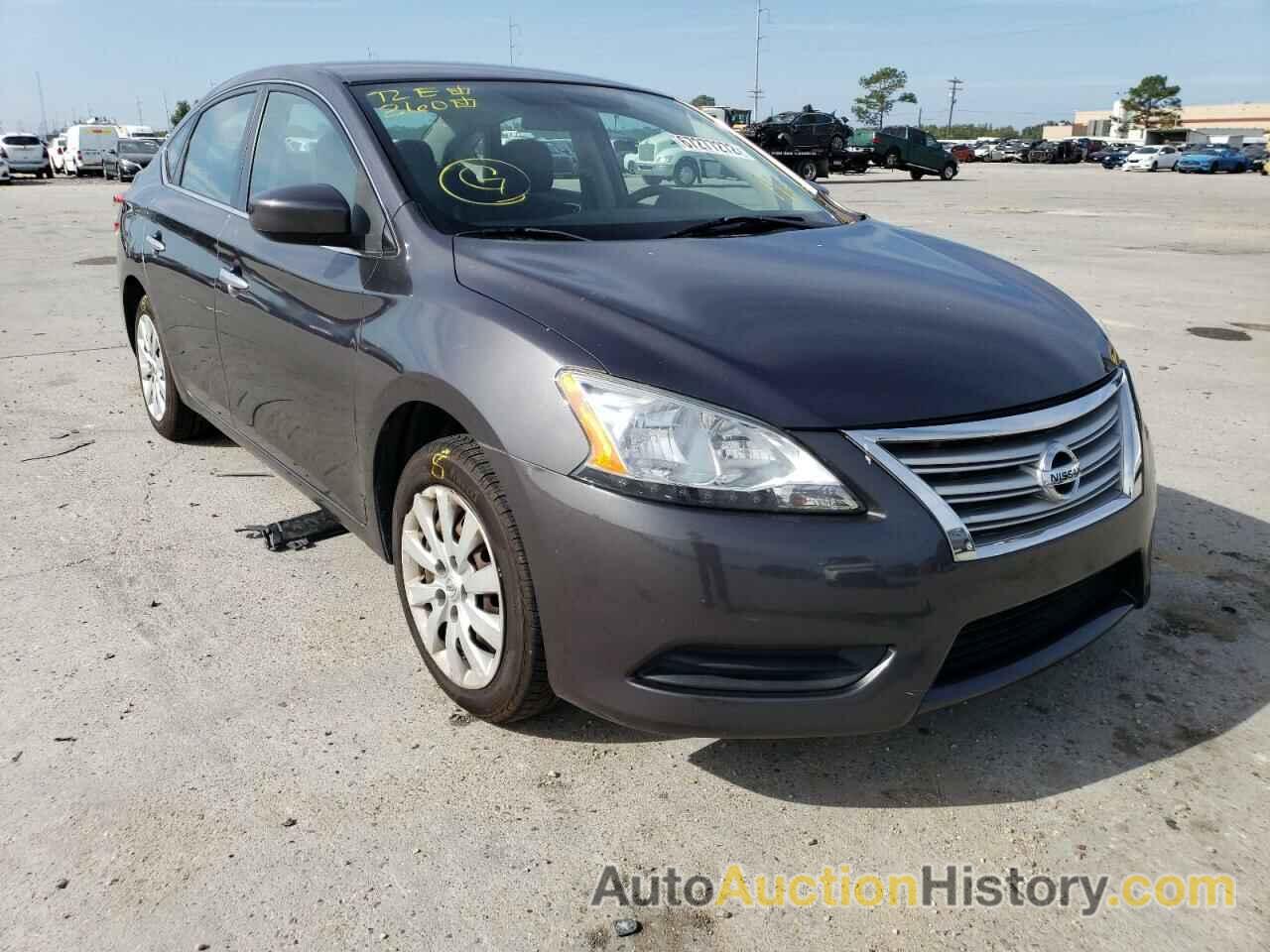 2014 NISSAN SENTRA S, 3N1AB7AP7EY331239