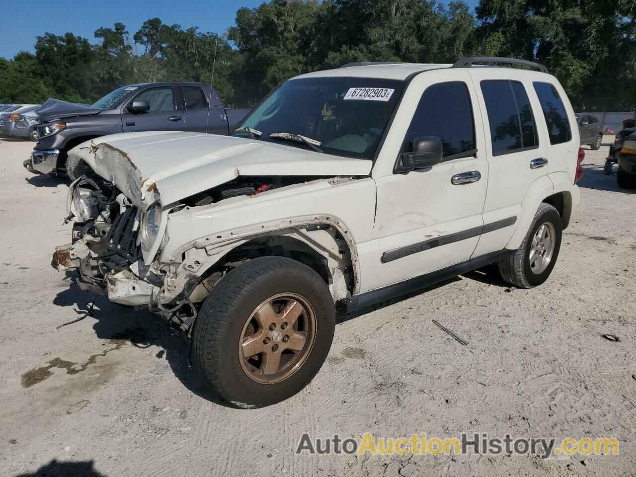 2007 JEEP LIBERTY SPORT, 1J8GK48K57W703678