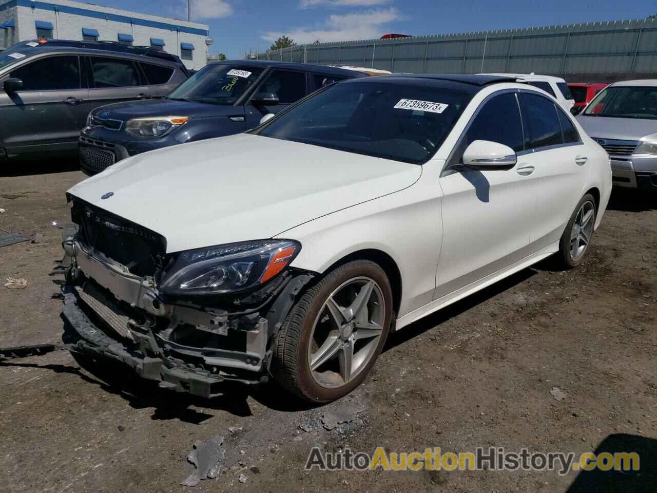 2015 MERCEDES-BENZ C CLASS 4D 300 4MATIC, 55SWF4KB6FU081013