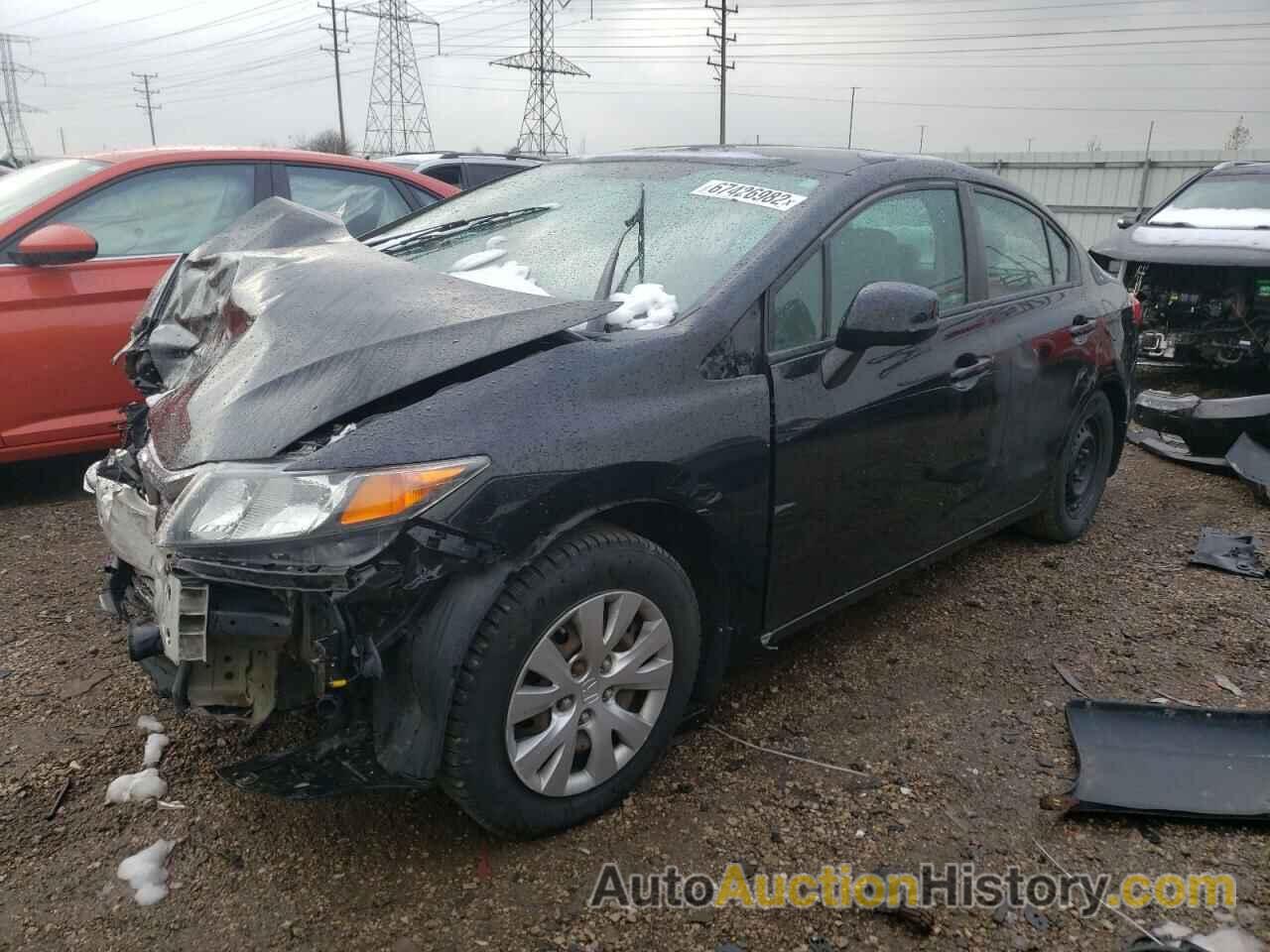 2012 HONDA CIVIC LX, 19XFB2F56CE066695