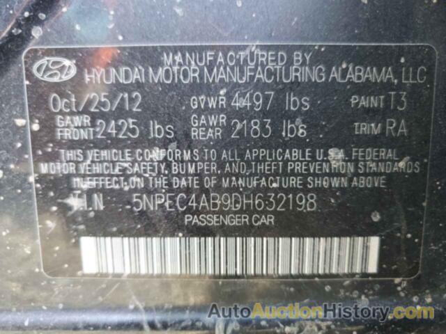 HYUNDAI SONATA SE, 5NPEC4AB9DH632198