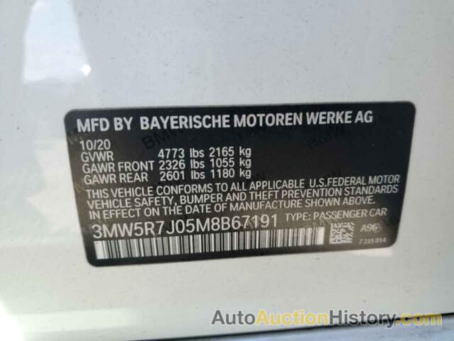 BMW 3 SERIES, 3MW5R7J05M8B67191