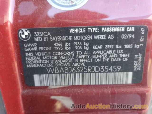 BMW 3 SERIES IC AUTOMATIC, WBABJ6325RJD35459