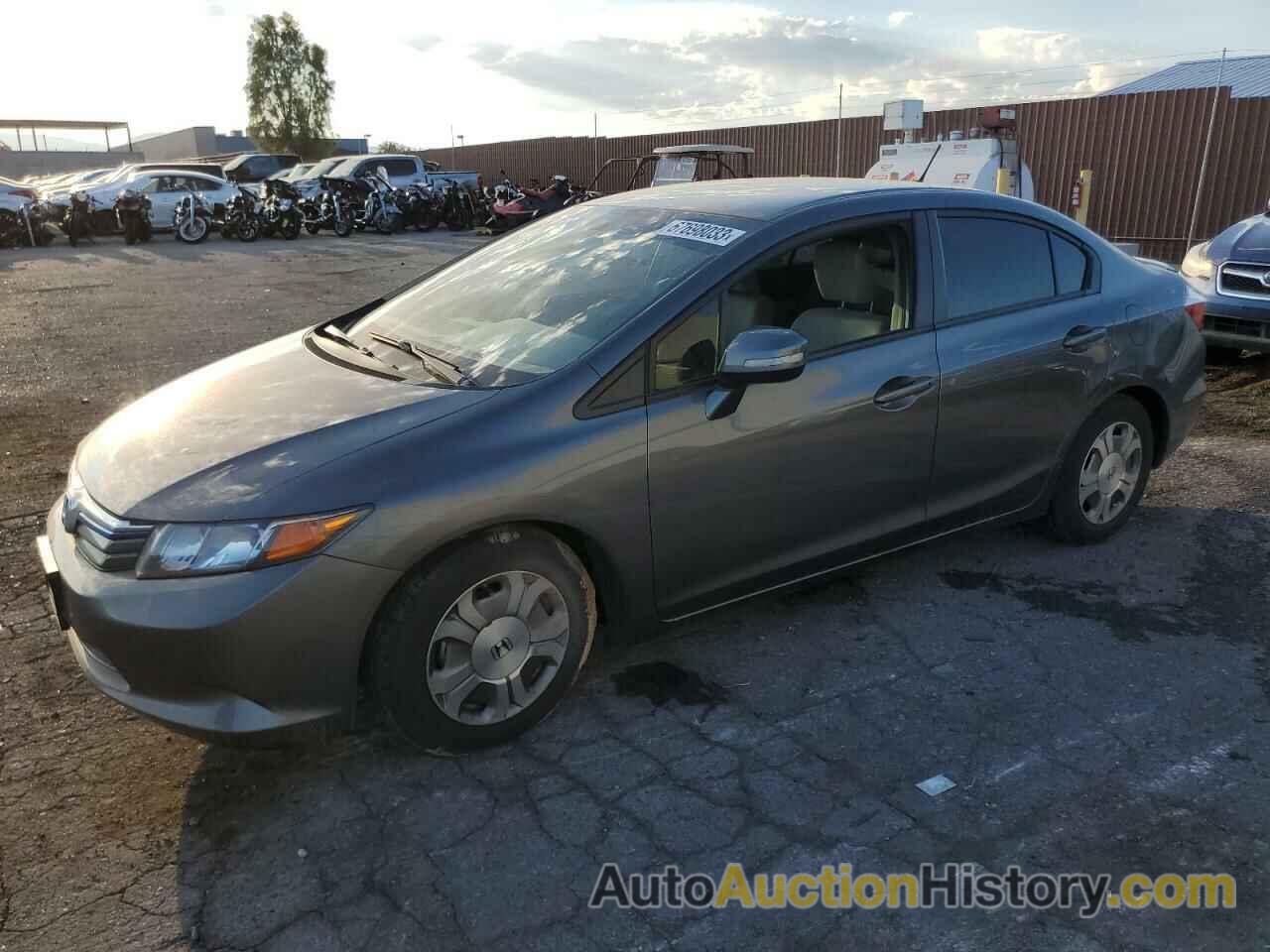 2012 HONDA CIVIC HYBRID, JHMFB4F27CS005045