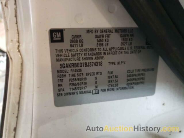 BUICK ENCLAVE CXL, 5GAKRBED7BJ374318