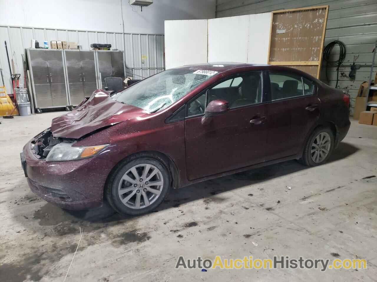 2012 HONDA CIVIC EXL, 19XFB2F90CE076044