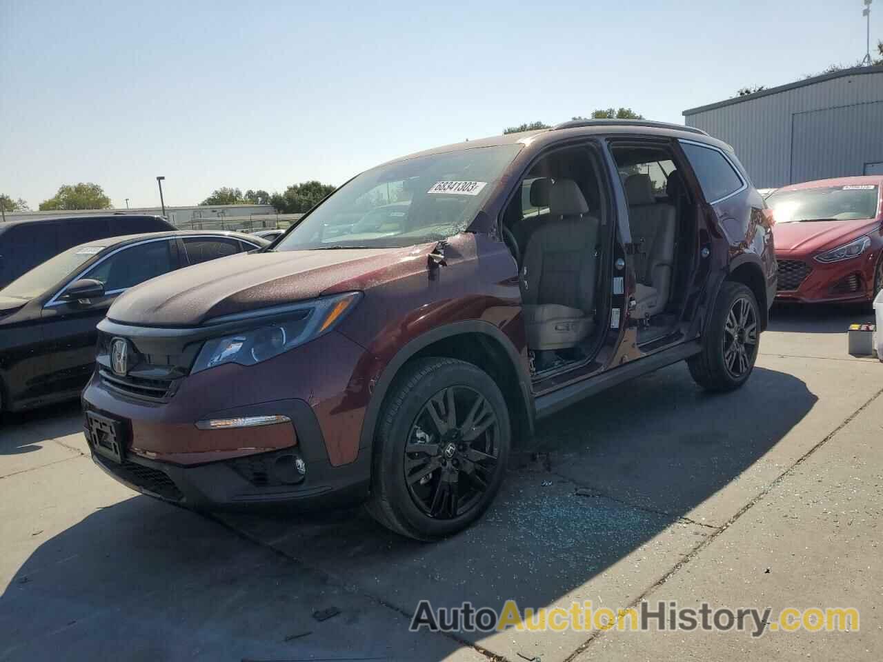 2022 HONDA PILOT SE, 5FNYF6H22NB101625