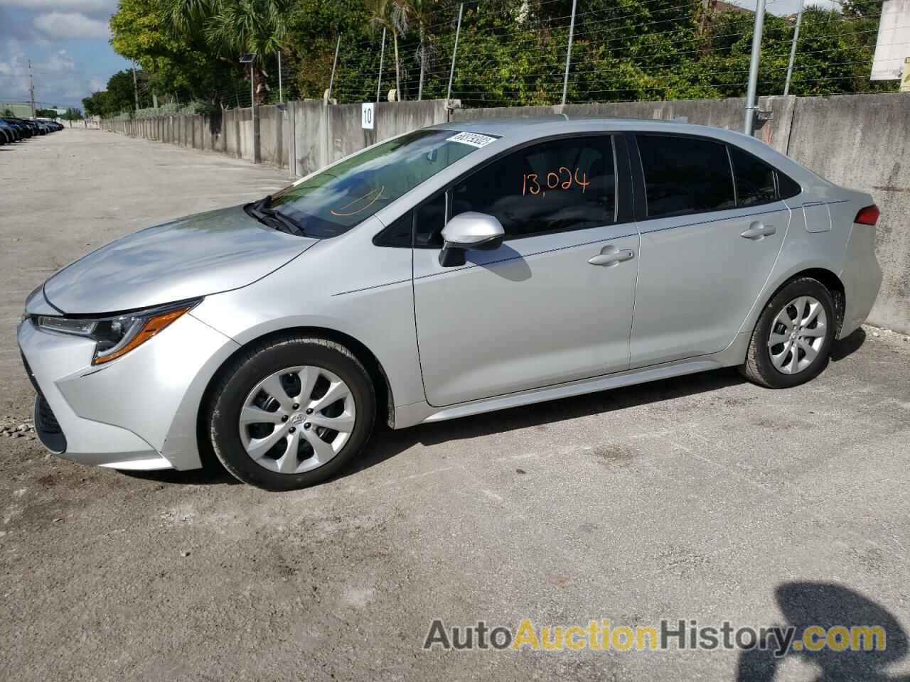 2021 TOYOTA COROLLA LE, 5YFEPMAE1MP157681