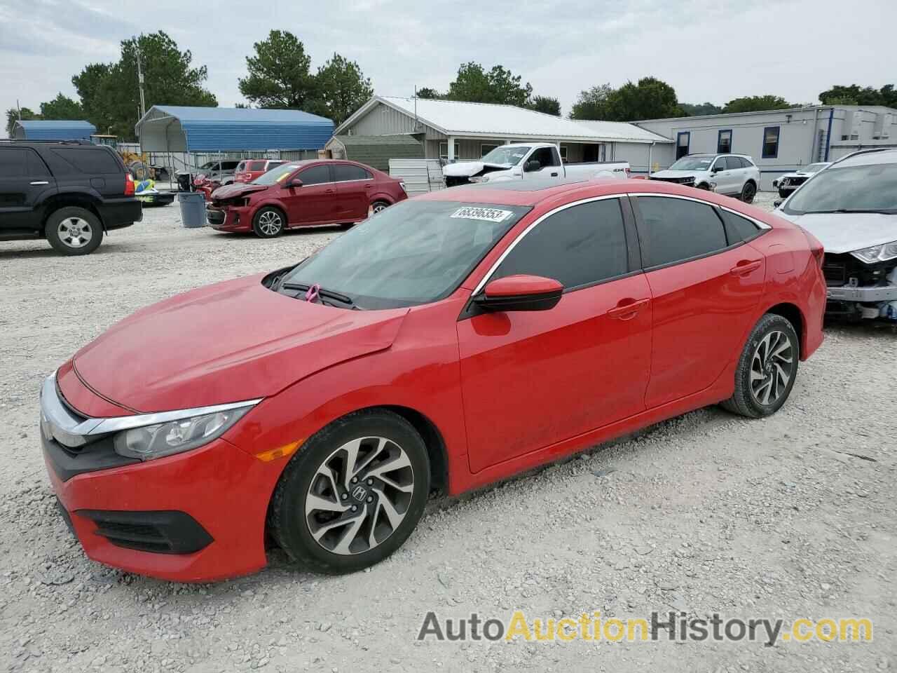 2018 HONDA CIVIC EX, 2HGFC2F74JH523831