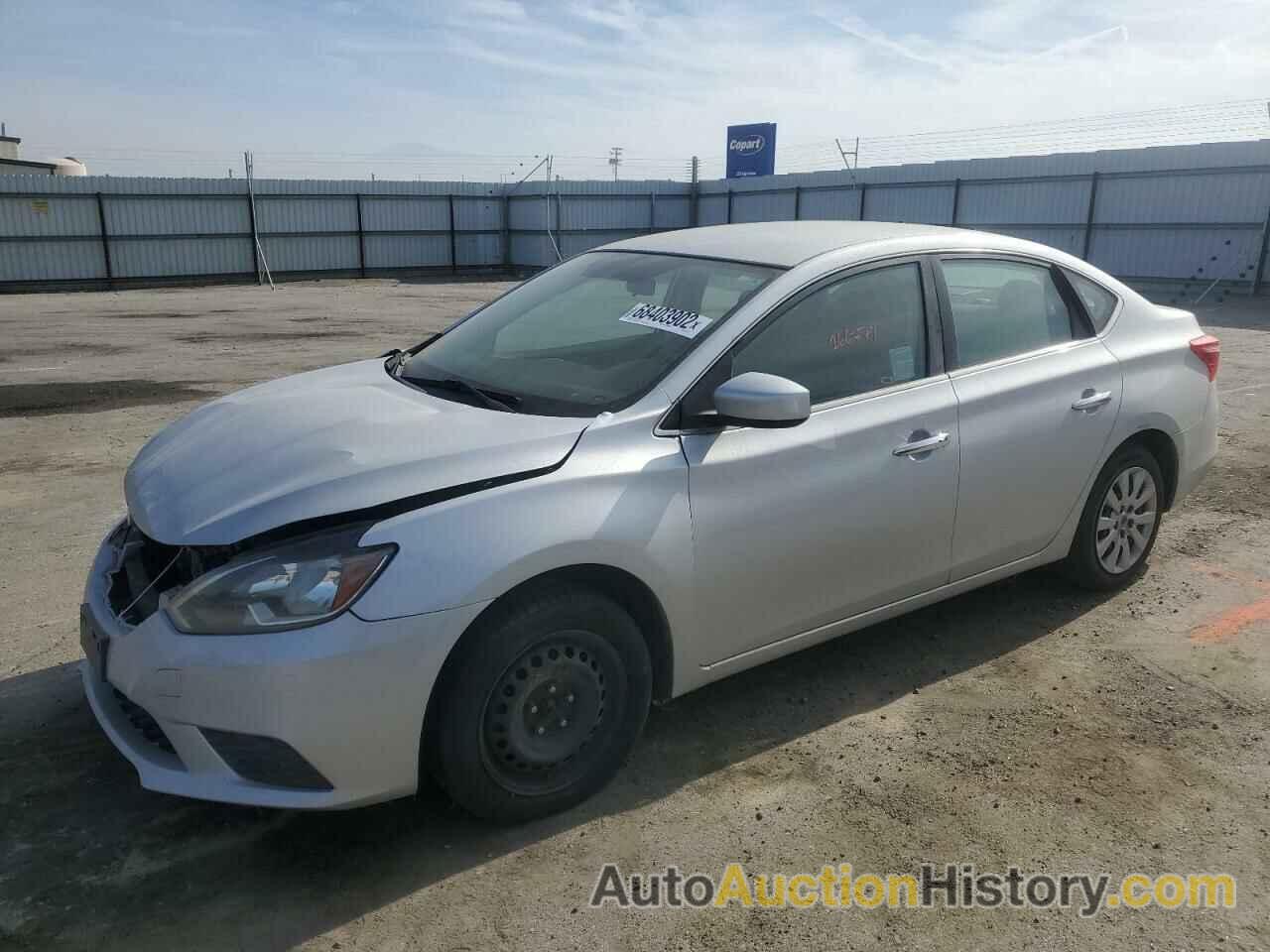 2016 NISSAN SENTRA S, 3N1AB7AP3GL649276