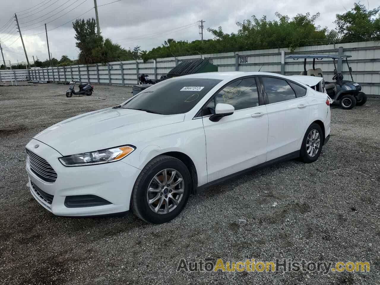 2016 FORD FUSION S, 1FA6P0G70G5123809