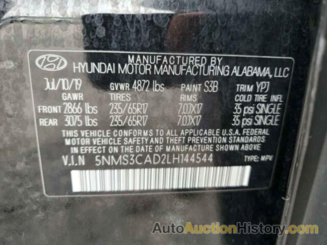 HYUNDAI SANTA FE SEL, 5NMS3CAD2LH144544