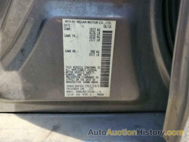 NISSAN ALTIMA 2.5, 1N4AL3AP3GC261565