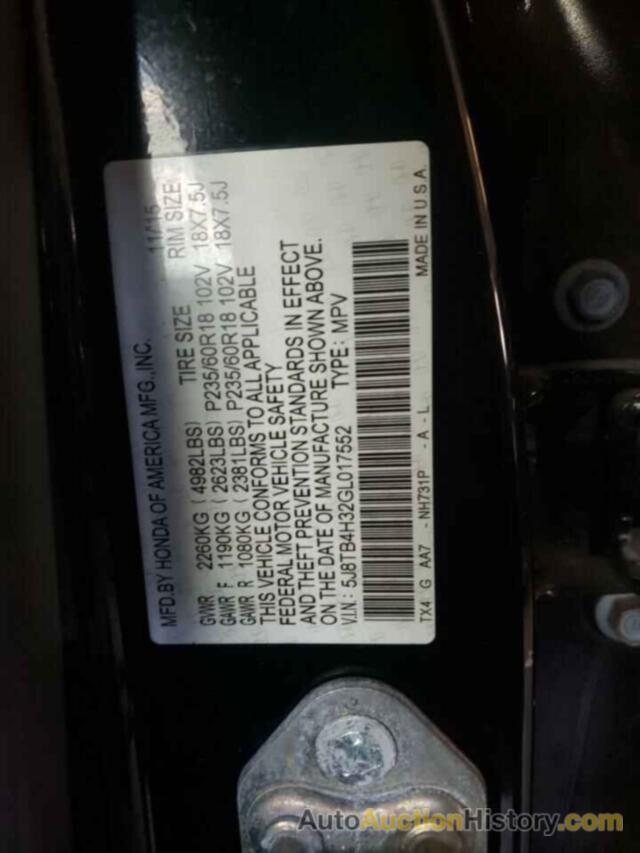 ACURA RDX, 5J8TB4H32GL017552