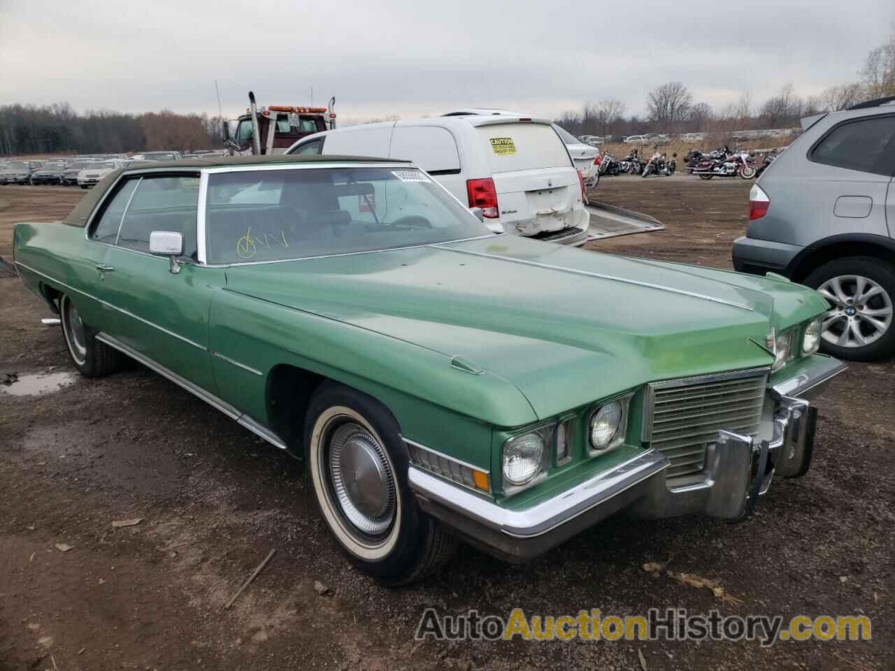 1972 CADILLAC DEVILLE, 6D47R2Q194116