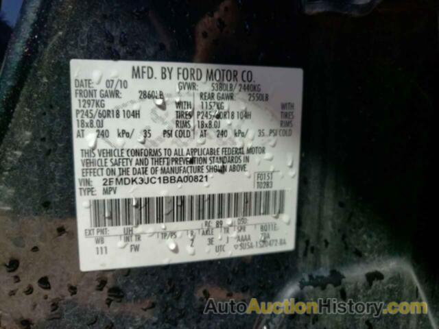 FORD EDGE SEL, 2FMDK3JC1BBA00821