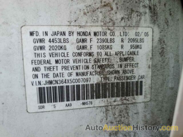 HONDA ACCORD HYBRID, JHMCN364X5C007097