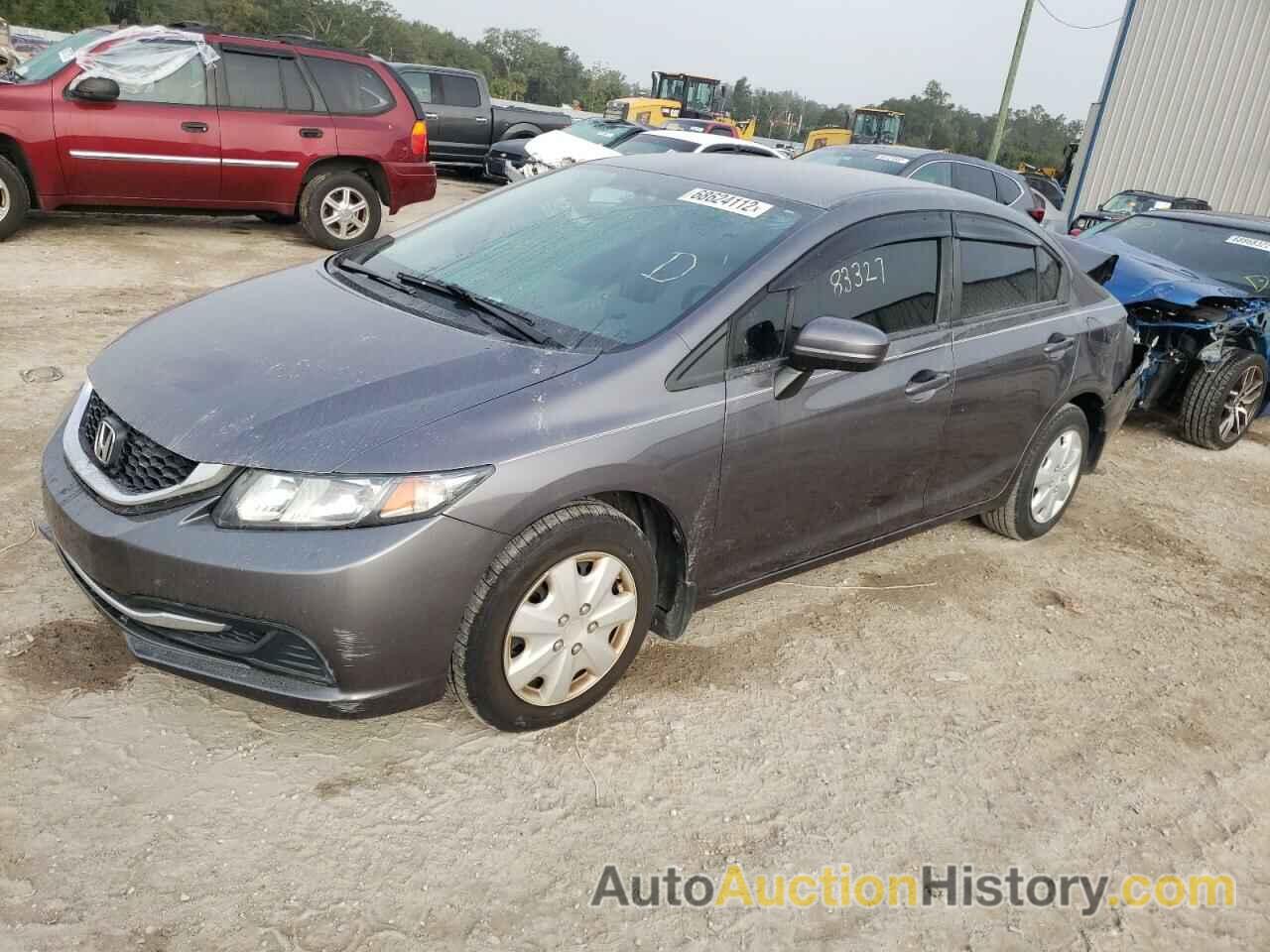 2014 HONDA CIVIC LX, 19XFB2F58EE038657