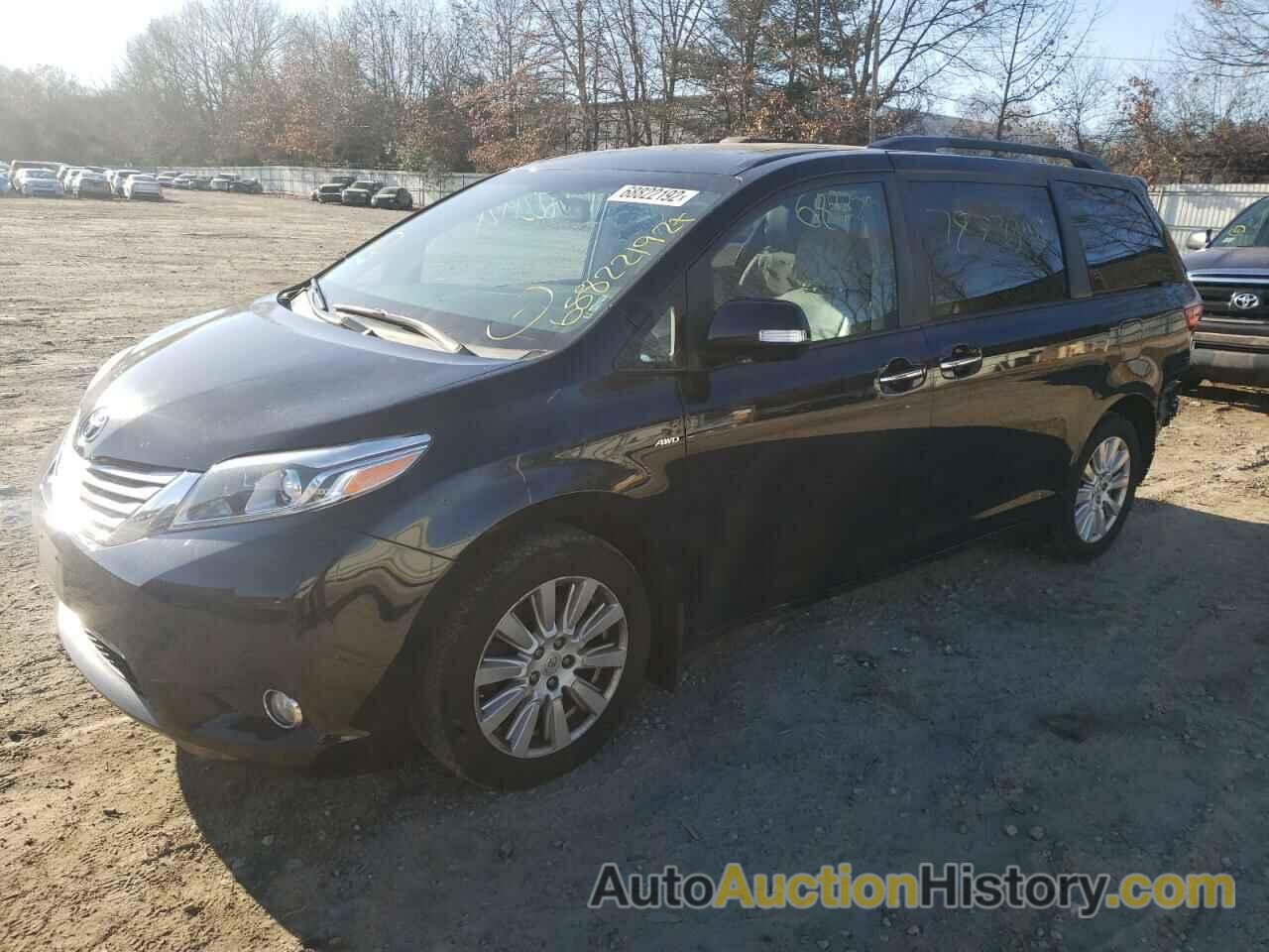 2017 TOYOTA SIENNA XLE, 5TDDZ3DCXHS162577