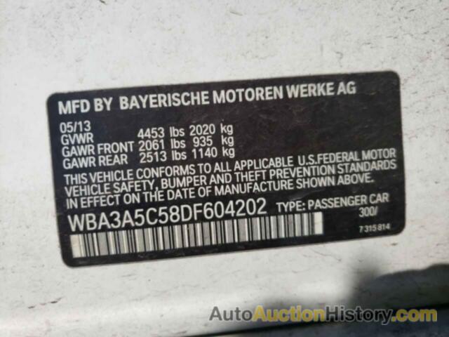 BMW 3 SERIES I, WBA3A5C58DF604202