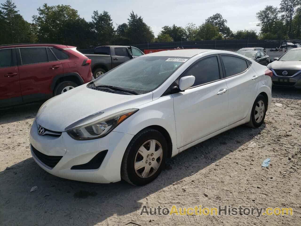 2016 HYUNDAI ELANTRA SE, 5NPDH4AE0GH760406